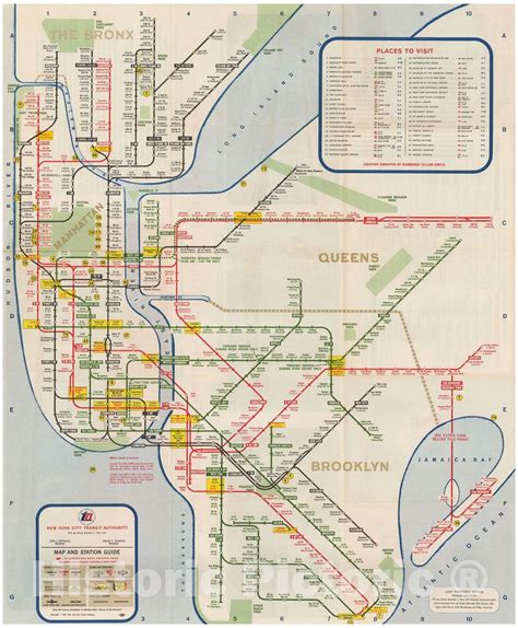Historic Map New York City Transit Maps New York City Subway Map And