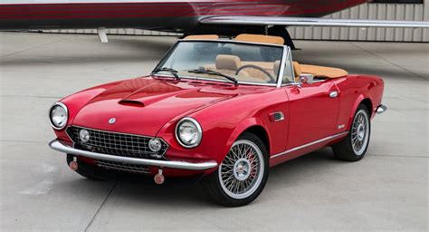 Classic Fiat 124 Spider Ev Conversion Has Manual Transmission 89995