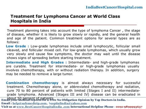 Lymphoma Cancer Treatment At World Class Hospitals In India