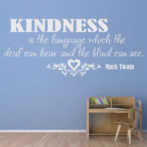 Mark Twain Quote Wall Sticker Kindness Wall Art