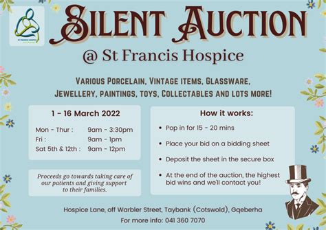 Hospice Silent Auction St Francis Hospice