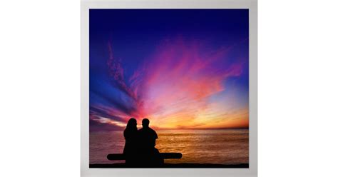 Romantic Sunset Poster Zazzle