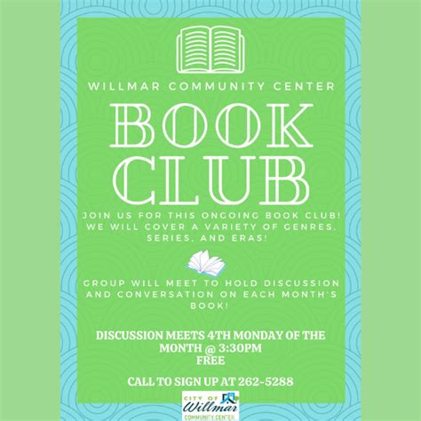 Community Book Club Willmar Lakes Area Willmar Lakes Area
