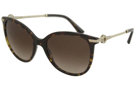 Bvlgari Bv8201b Bv 8201 B 504 13 Dark Havana Gold Cat Eye Sunglasses 55mm Ebay