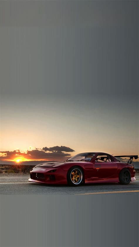 Pictures, videos, news articles and any other content relating to japanese cars are welcome. #Cars #Mazda RX7 Sunset Android Wallpaper #wallpapers hd ...