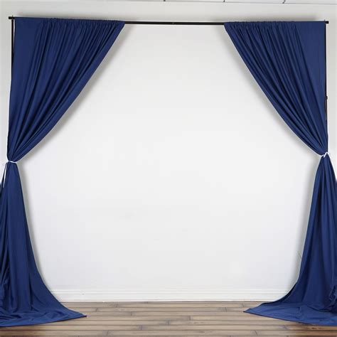 10 Ft X 10 Ft Polyester Professional Backdrop Curtains Wedding Party
