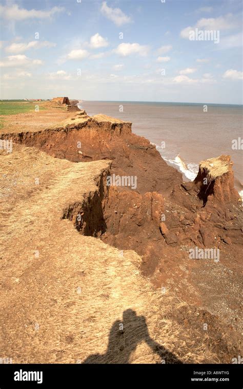 Coastal Erosion Near Withernsea Holderness East Yorkshire The Fastest