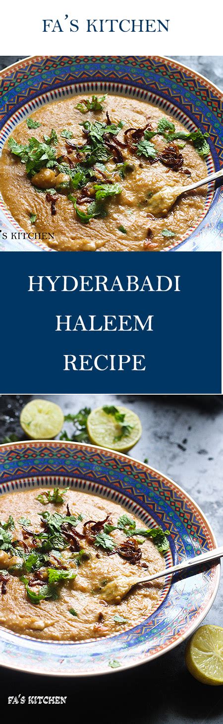 Hyderabadi Haleem Recipe Mutton Haleem Recipe Fas Kitchen