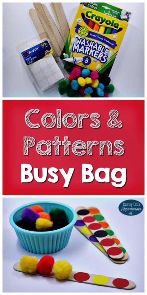 These activities can be done with both large and small groups in a classroom, at home, and even at parties. Colors and Patterns Busy Bag for Preschoolers ...