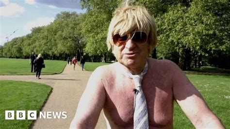 Conservative MP Michael Fabricant Cycles Naked Through London Park BBC News