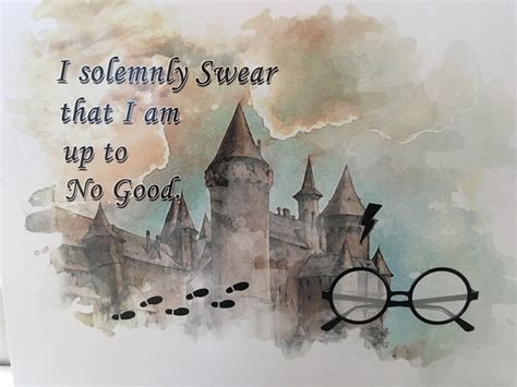 Harry Potter 8x10 Art Print Solemnly Swear I Am Up To No Good FREE SHIP