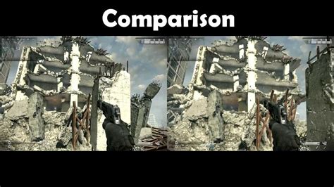 Cod Ghosts Graphics Comparison Pc Youtube