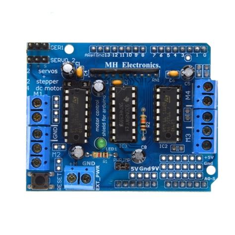 Interface The L293d Motor Driver With Arduino Electrovigyan Images