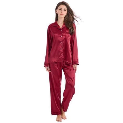 Just A Little Tease Pajama Set Sleepwear Women Silk Pajama Set Soft Nightgowns