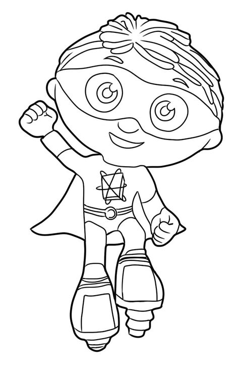 Super Why Wonder Red Coloring Pages Coloring Pages