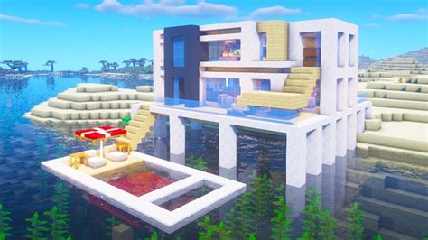 Minecraft Tutorial How To Make A Modern Beach House Tutorial My Xxx
