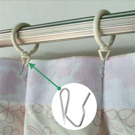 Curtain Hooks Metal Pin Pinch Pleat Pack Of 10 20 40 Etsy