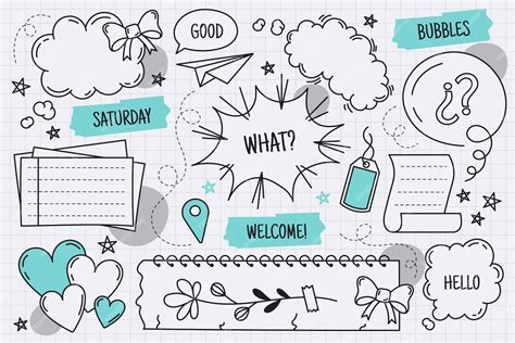 Free Vector Hand Drawn Vision Board Illustration