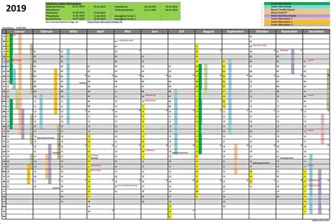 Wer ist wann vor ort? Urlaubsplaner 2019 Excel Kostenlos Download