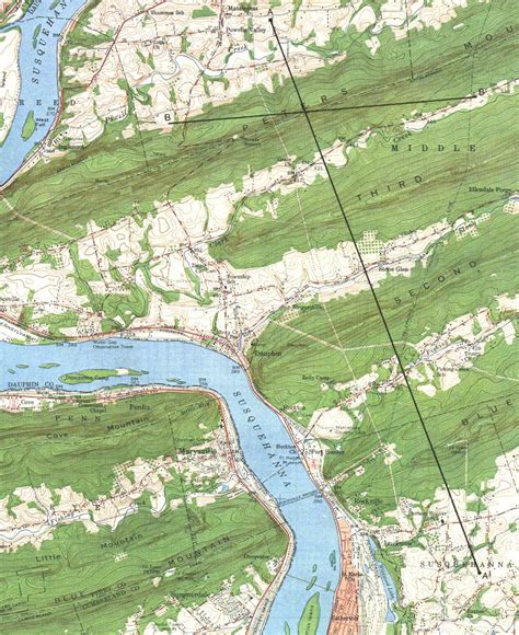 Topographical Map Of Pa Harrisburg Harrisburg Topographic Map City