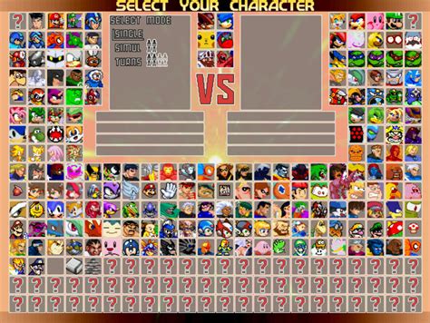 My Mugen Roster By Smashingstar64 On Deviantart