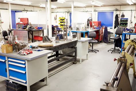 Empty Interior Of Engineering Workshop Stock Photo Image Of Equipment