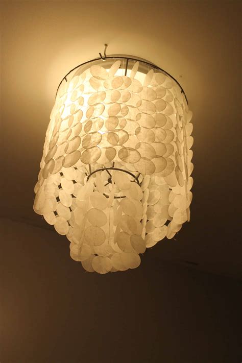 The Easiest Way To Make A Diy Faux Capiz Shell Chandelier