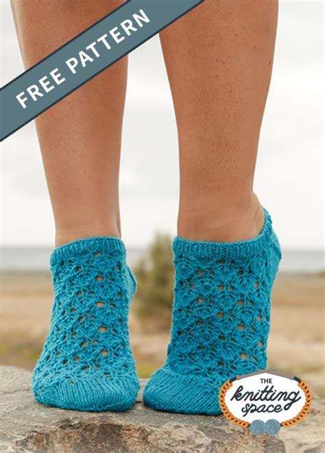 Splash Knitted Ankle Socks [free Knitting Pattern]
