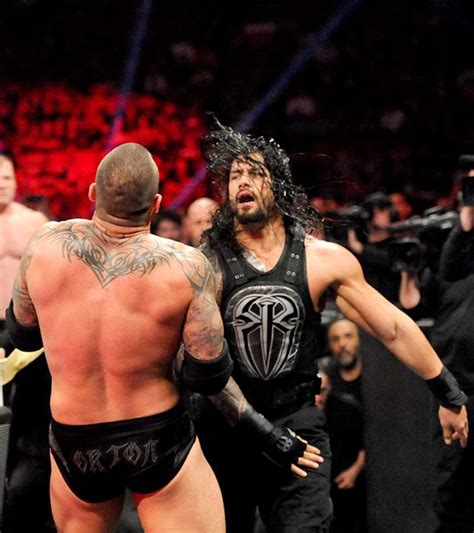 Raw 5 4 15 Roman Reigns Vs Randy Orton Roman Reigns Randy Orton Reign
