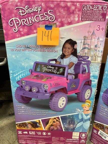 Disney Princess Suv 12v Battery Powered Ride On In Box Earls Auction