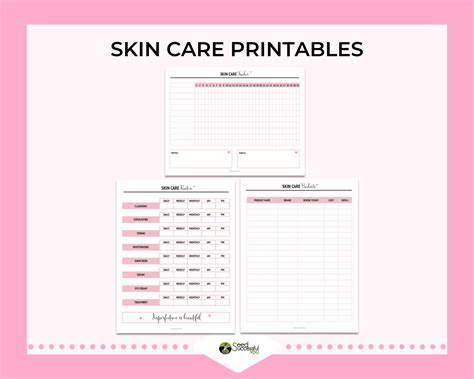 Skincare Planner Skincare Routine Printables Beauty Routine