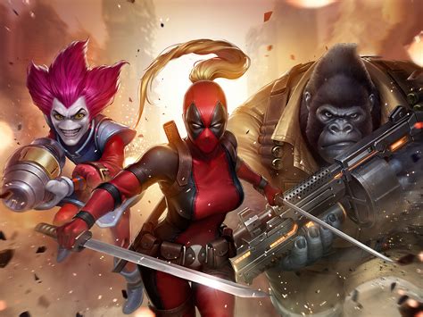 Marvel Future Fight X Force Wallpaperhd Games Wallpapers4k Wallpapers