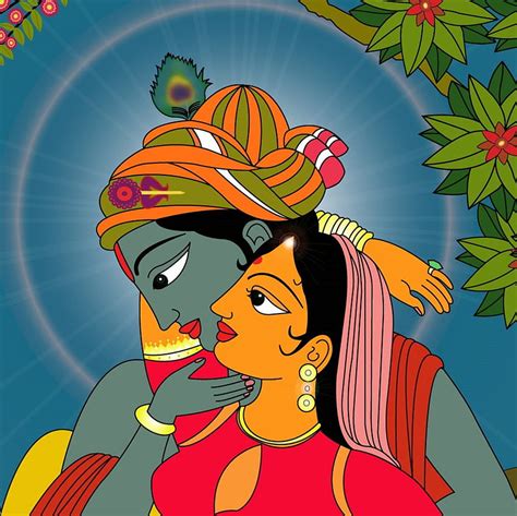 Radha Krishna Madhubani Painting In Madhubani Painting The Best Porn Website