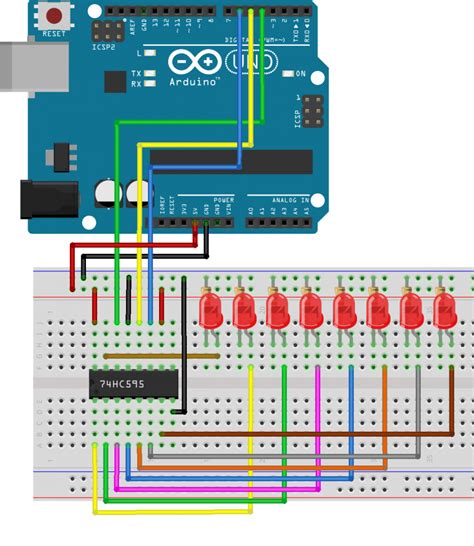 Hc Shift Register Arduino Interfacing Pinout Working Off