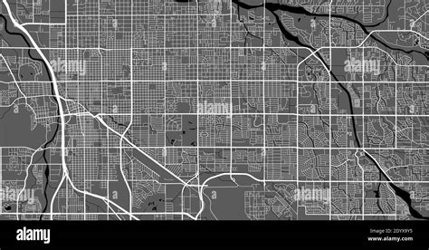 Urban City Map Of Tucson Vector Illustration Tucson Arizona Map