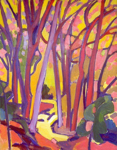 Cottonwood Grove Painting Art Landscape