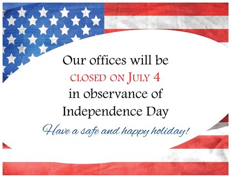 Please Note Municipal Offices Closed For July 4th Holiday The Mps