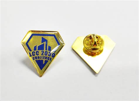 Die Cut Shape Epoxy Collar Pin Malaysia Corporate T Supplier