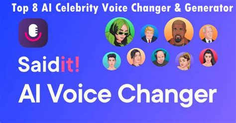Top 8 Ai Celebrity Voice Changer And Generator Pconlinephone