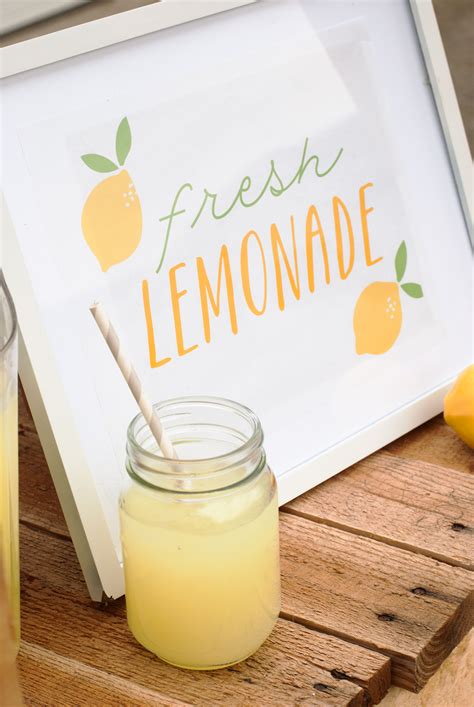 free printables to make your lemonade stand extra sweet project nursery