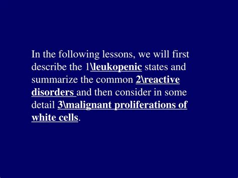 Ppt Diseases Of White Blood Cells Powerpoint Presentation Free