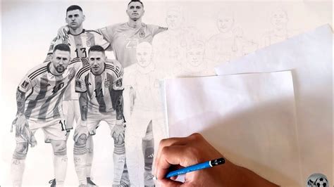 Dibujando A La Selección Argentina 🇦🇷 Parte 4 El Dibu MartÍnez Youtube
