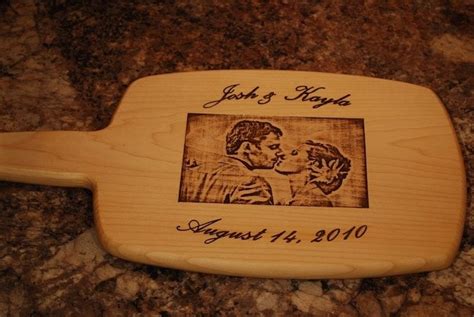 Handmade Custom Wedding Photo Cutting Board Personalized With Your