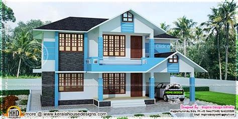 2020 Square Feet Kerala Model Residence Exterior Keralahousedesigns