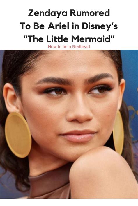 Zendaya Rumored To Be Ariel In Disneys The Little Mermaid The Little Mermaid Zendaya Mermaid