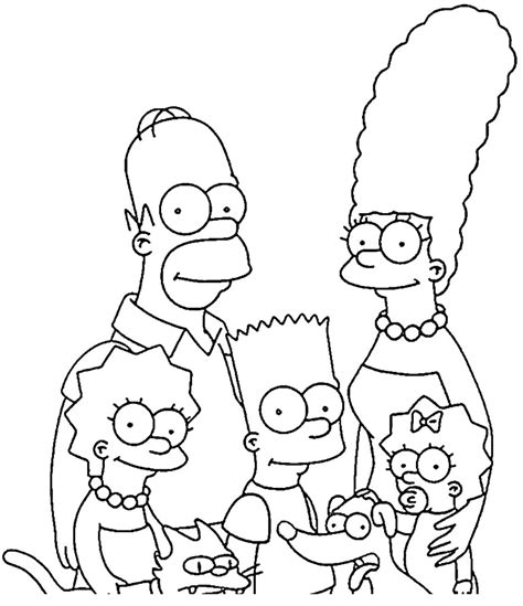 Desenhos Dos Simpsons Para Colorir Desenhos Para Colo