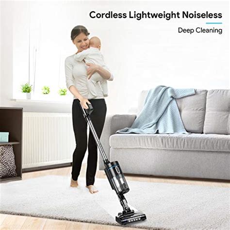 cordless vacuum cleaner bagotte 17kpa powerful suction stick vacuum cleaner lightweight