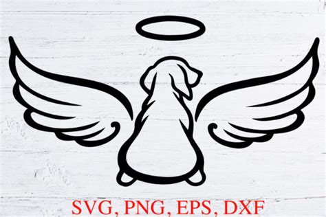 Angel Wings Svg Pet Dog Loss Cut File Graphic By Tanuscharts · Creative