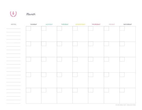 Printable Monthly Planners Template Business PSD Excel Word PDF