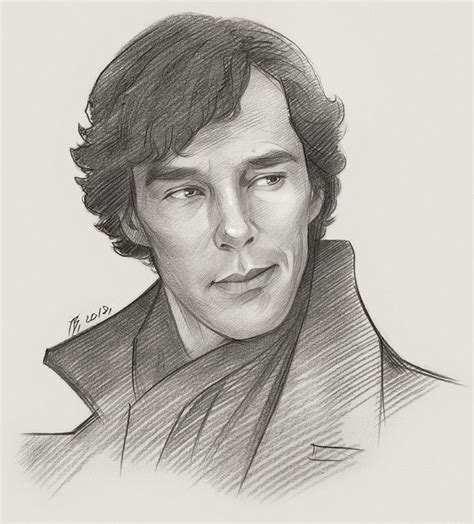 Sherlock Portrait Drawing Sherlock Portrait Sherlock Drawing